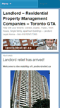 Mobile Screenshot of landlordrelief.ca