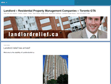 Tablet Screenshot of landlordrelief.ca